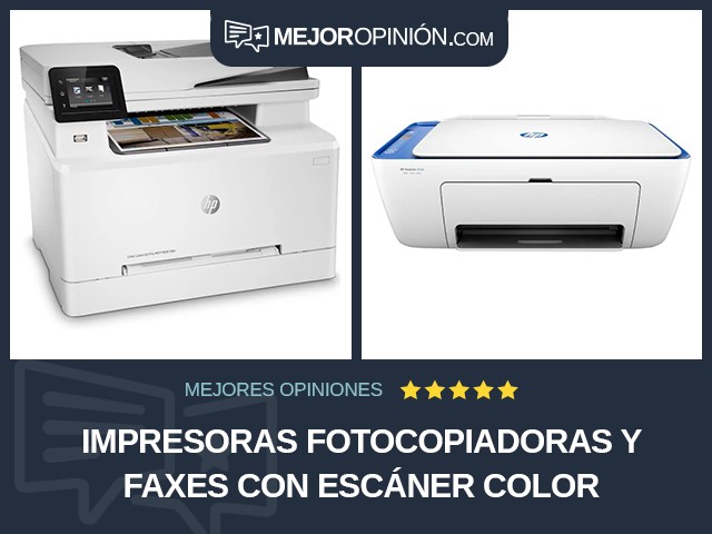 Impresoras fotocopiadoras y faxes Con escáner Color