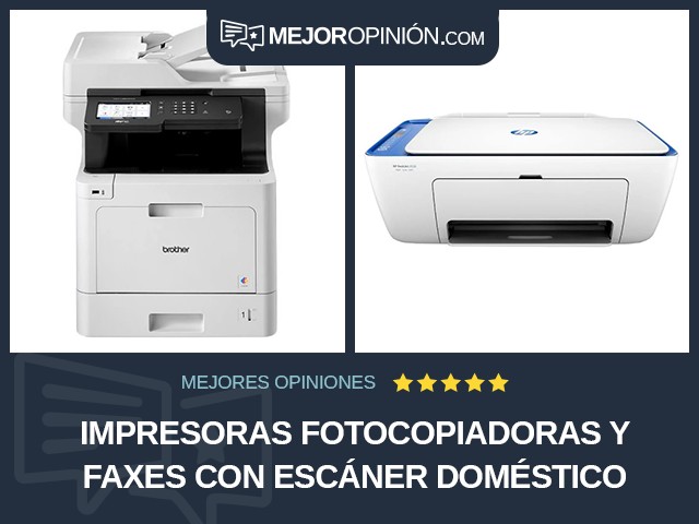 Impresoras fotocopiadoras y faxes Con escáner Doméstico