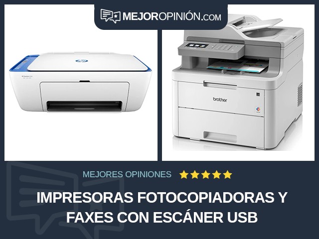 Impresoras fotocopiadoras y faxes Con escáner USB