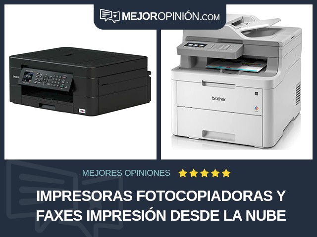 Impresoras fotocopiadoras y faxes Impresión desde la nube Color