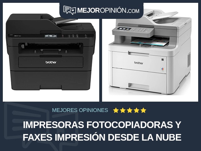 Impresoras fotocopiadoras y faxes Impresión desde la nube Láser