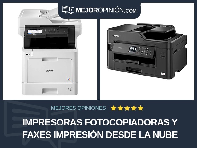 Impresoras fotocopiadoras y faxes Impresión desde la nube