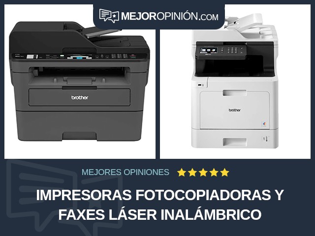 Impresoras fotocopiadoras y faxes Láser Inalámbrico