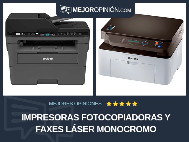 Impresoras fotocopiadoras y faxes Láser Monocromo