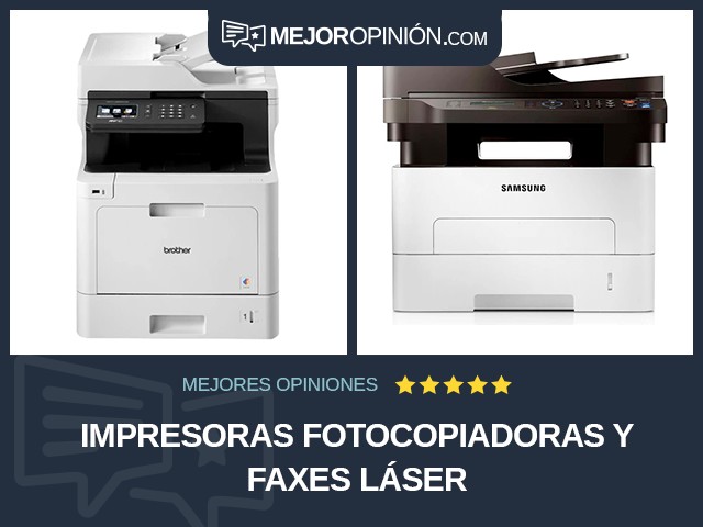 Impresoras fotocopiadoras y faxes Láser