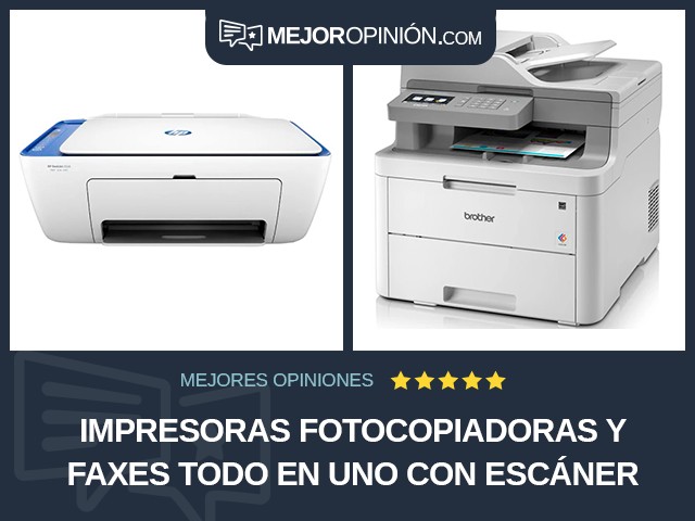 Impresoras fotocopiadoras y faxes Todo en uno Con escáner