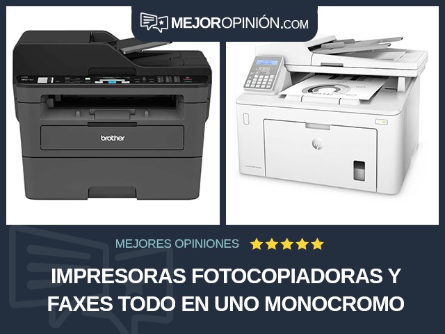 Impresoras fotocopiadoras y faxes Todo en uno Monocromo