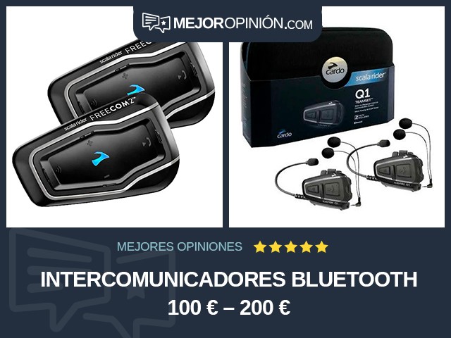 Intercomunicadores Bluetooth 100 € – 200 €