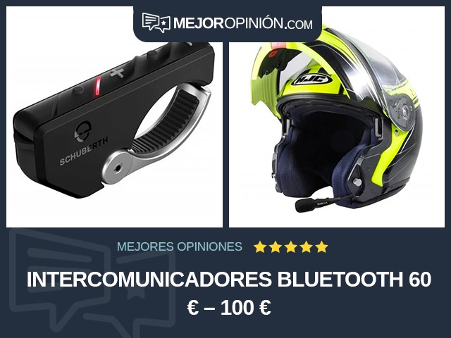 Intercomunicadores Bluetooth 60 € – 100 €
