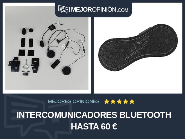 Intercomunicadores Bluetooth Hasta 60 €