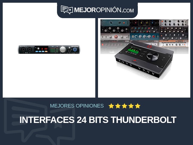 Interfaces 24 bits Thunderbolt