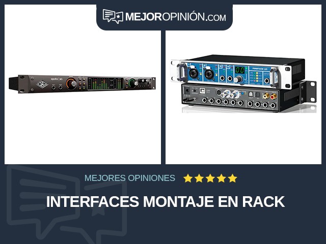 Interfaces Montaje en rack