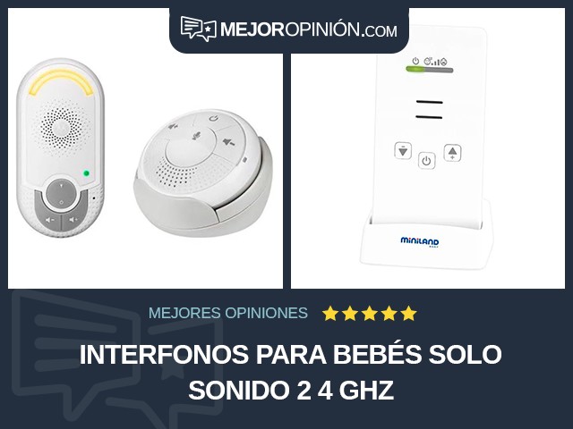 Interfonos para bebés Solo sonido 2 4 GHz