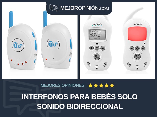 Interfonos para bebés Solo sonido Bidireccional