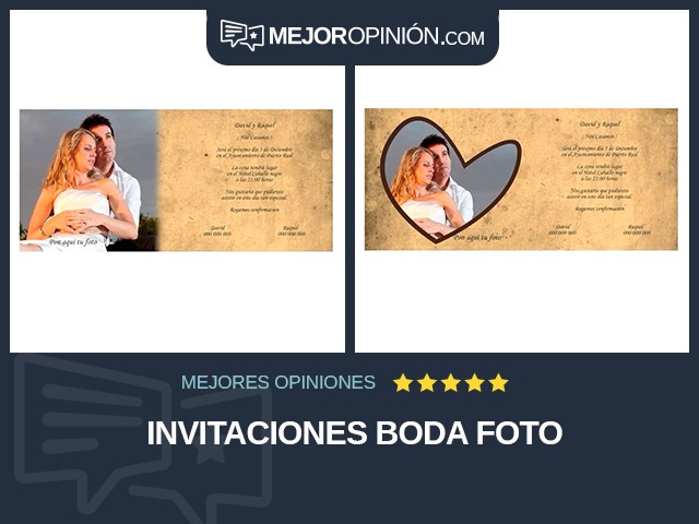 Invitaciones Boda Foto