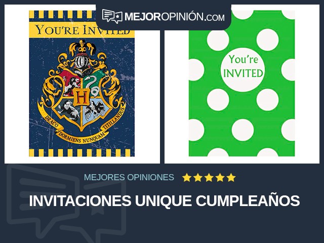 Invitaciones Unique Cumpleaños