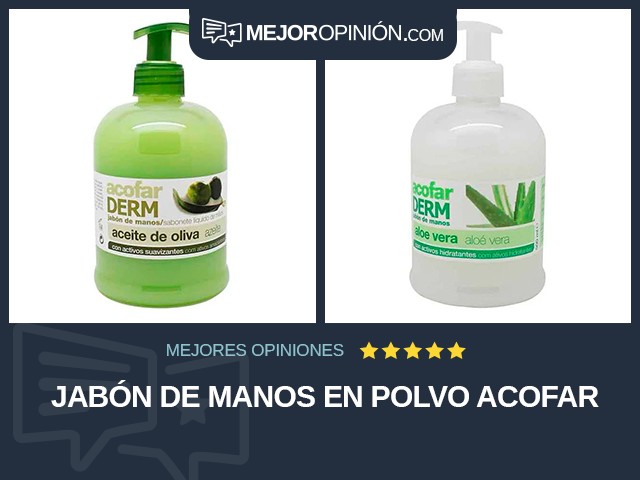 Jabón de manos en polvo ACOFAR