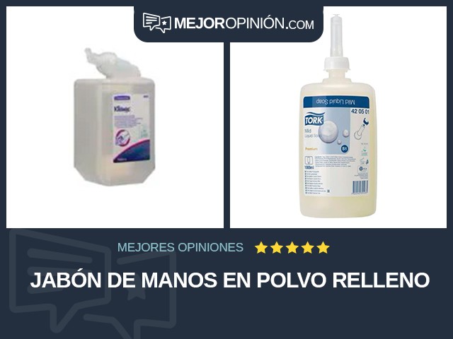 Jabón de manos en polvo Relleno