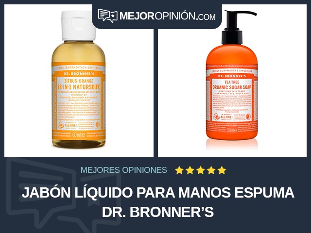 Jabón líquido para manos Espuma Dr. Bronner’s
