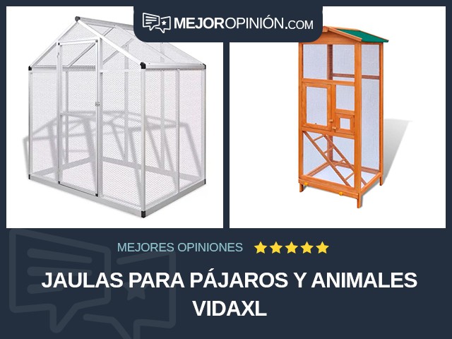 Jaulas para pájaros y animales vidaXL