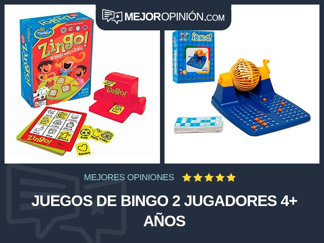 Juegos de bingo 2 jugadores 4+ años