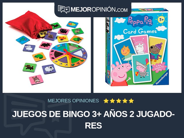 Juegos de bingo 3+ años 2 jugadores