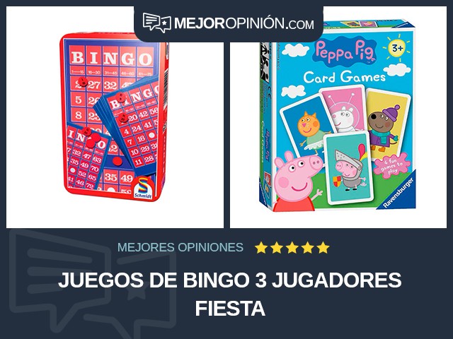 Juegos de bingo 3 jugadores Fiesta