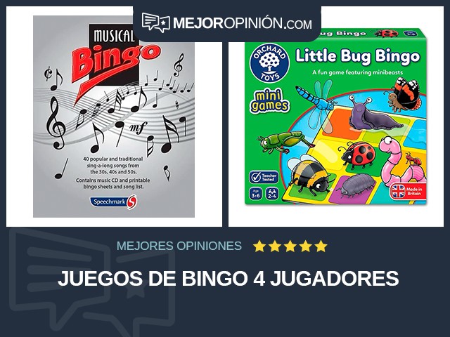 Juegos de bingo 4 jugadores