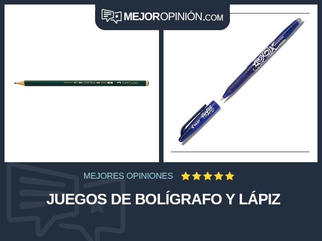 Juegos de bolígrafo y lápiz