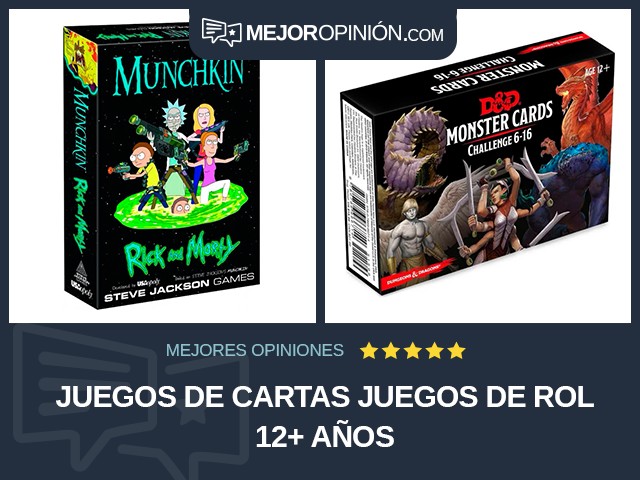 Juegos de cartas Juegos de rol 12+ años