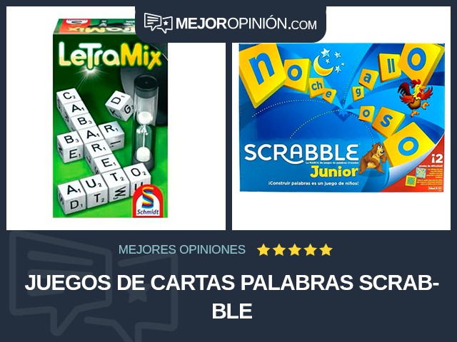 Juegos de cartas Palabras Scrabble