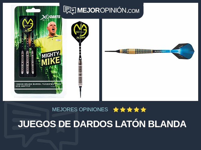 Juegos de dardos Latón Blanda
