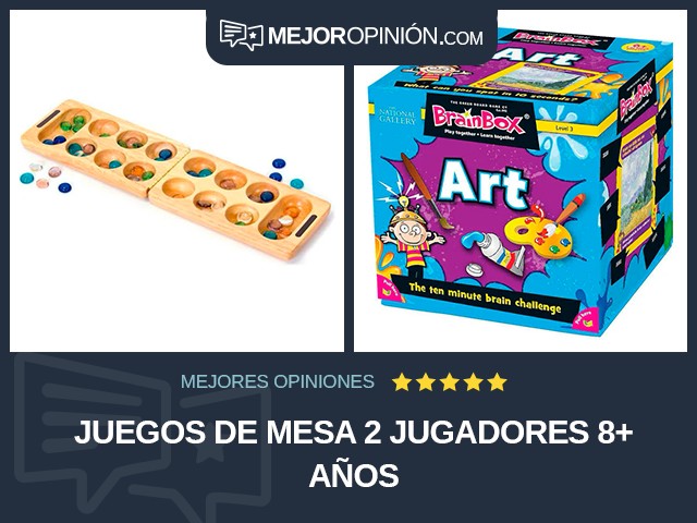 Juegos de mesa 2 jugadores 8+ años