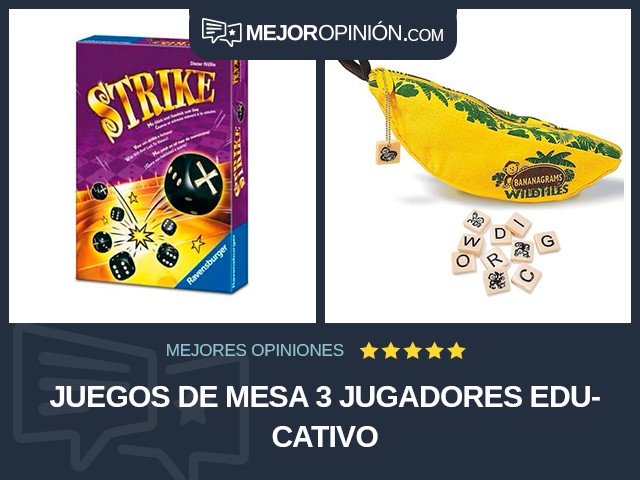 Juegos de mesa 3 jugadores Educativo