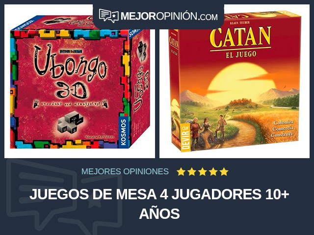 Juegos de mesa 4 jugadores 10+ años