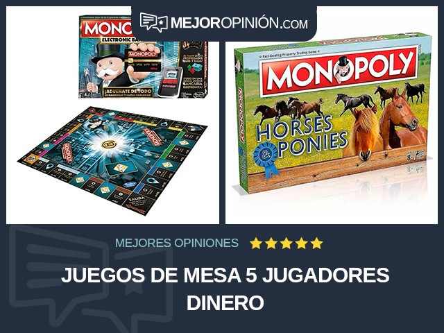 Juegos de mesa 5 jugadores Dinero