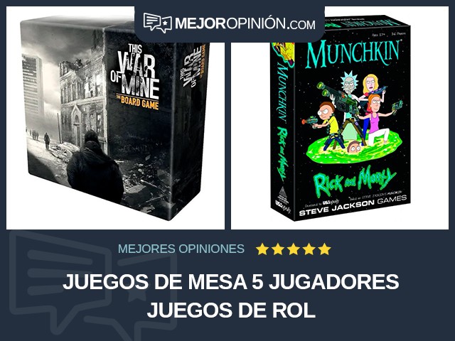 Juegos de mesa 5 jugadores Juegos de rol