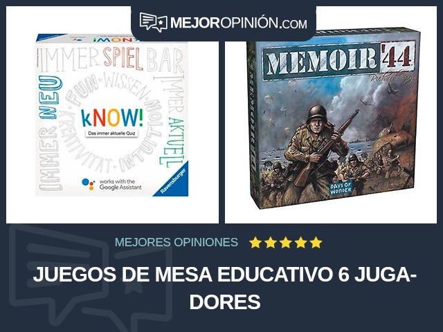 Juegos de mesa Educativo 6 jugadores