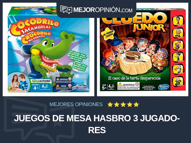 Juegos de mesa Hasbro 3 jugadores