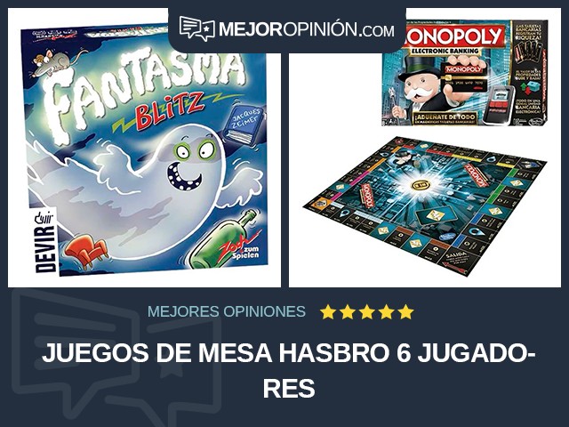 Juegos de mesa Hasbro 6 jugadores