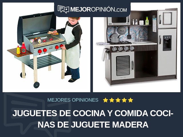 Juguetes de cocina y comida Cocinas de juguete Madera