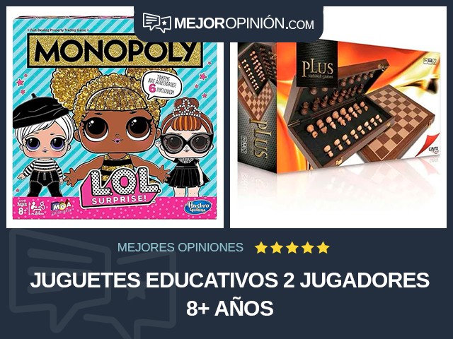 Juguetes educativos 2 jugadores 8+ años