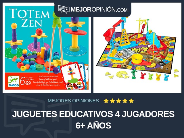 Juguetes educativos 4 jugadores 6+ años