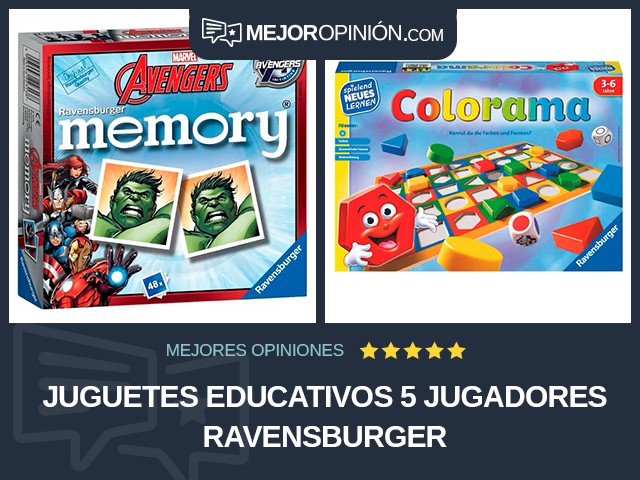 Juguetes educativos 5 jugadores Ravensburger