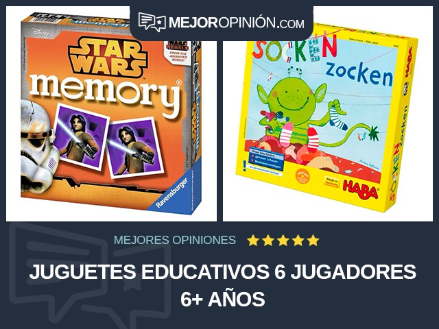 Juguetes educativos 6 jugadores 6+ años