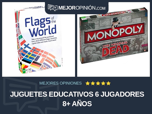 Juguetes educativos 6 jugadores 8+ años