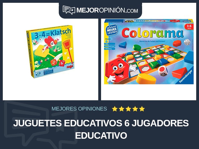 Juguetes educativos 6 jugadores Educativo