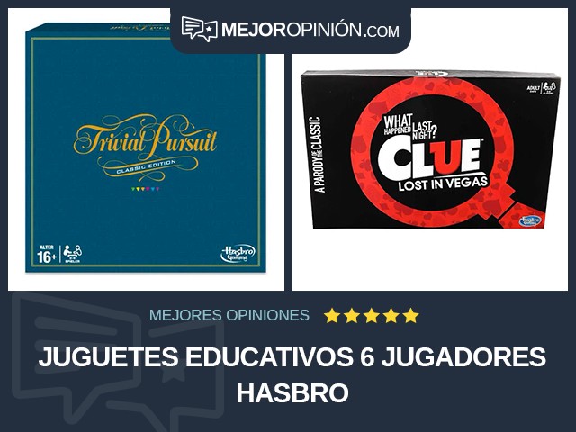 Juguetes educativos 6 jugadores Hasbro