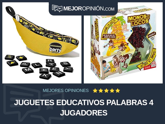 Juguetes educativos Palabras 4 jugadores