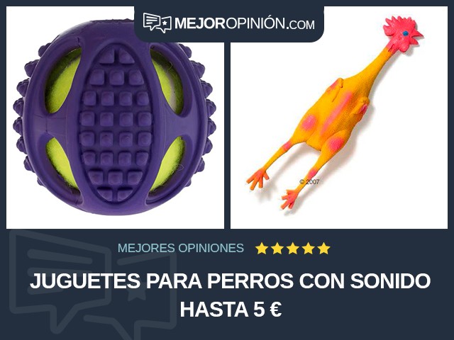 Juguetes para perros Con sonido Hasta 5 €